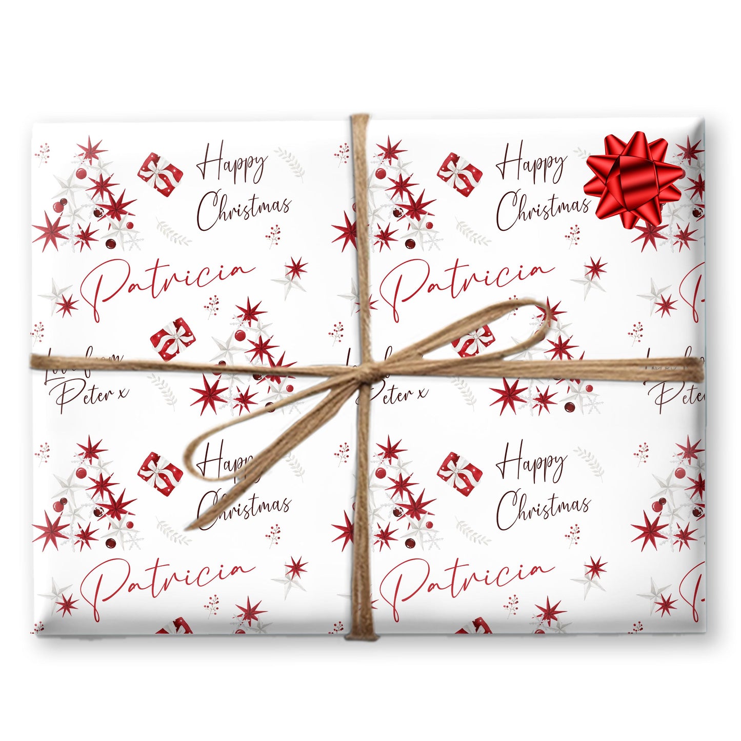 Childrens Gift Wrap Wrapping Paper, Personalised Paper For Her, For Him, Novelty Gift Wrap Roll, Elegant Gift Wrapping