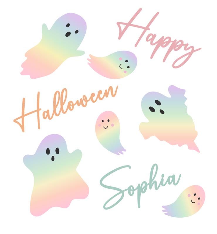 Personalised Halloween Gift Bag Son Daughter Grandson Granddaughter Pastel Halloween