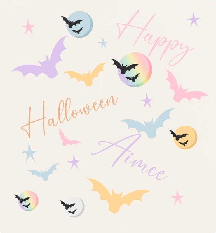Personalised Halloween Gift Bag Son Daughter Grandson Granddaughter Pastel Halloween