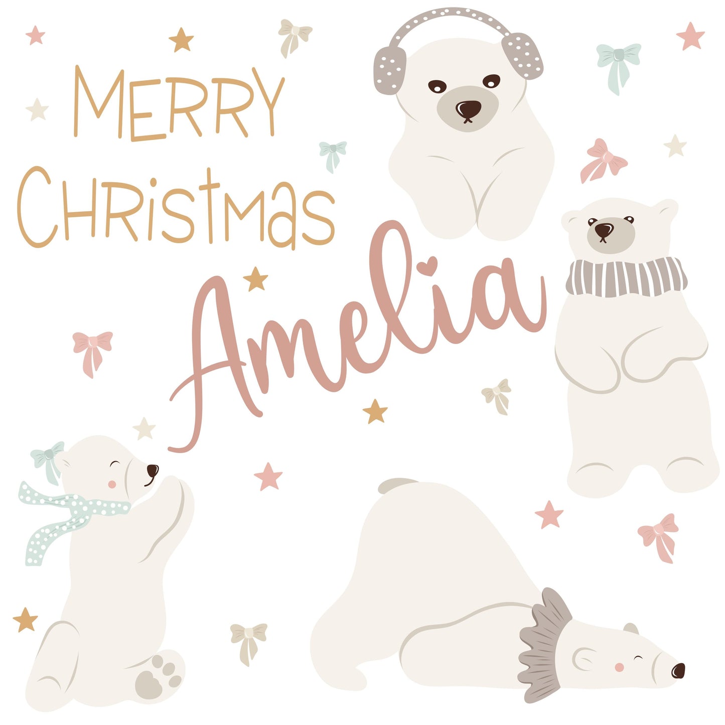 Personalised Gift Wrap | Personalised Christmas Wrapping Paper | Personalised Gift Wrap | Fun Gift Wrap | Polar Bear