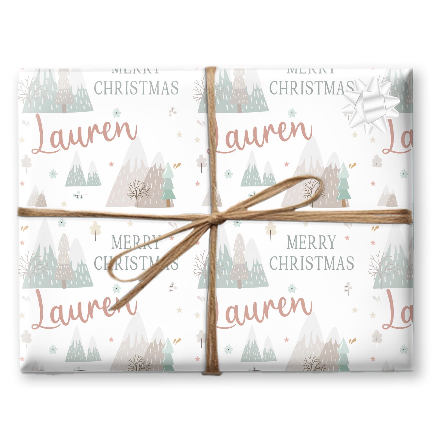 Personalised Gift Wrap | Personalised Christmas Wrapping Paper | Personalised Gift Wrap | Fun Gift Wrap | Scandi Christmas