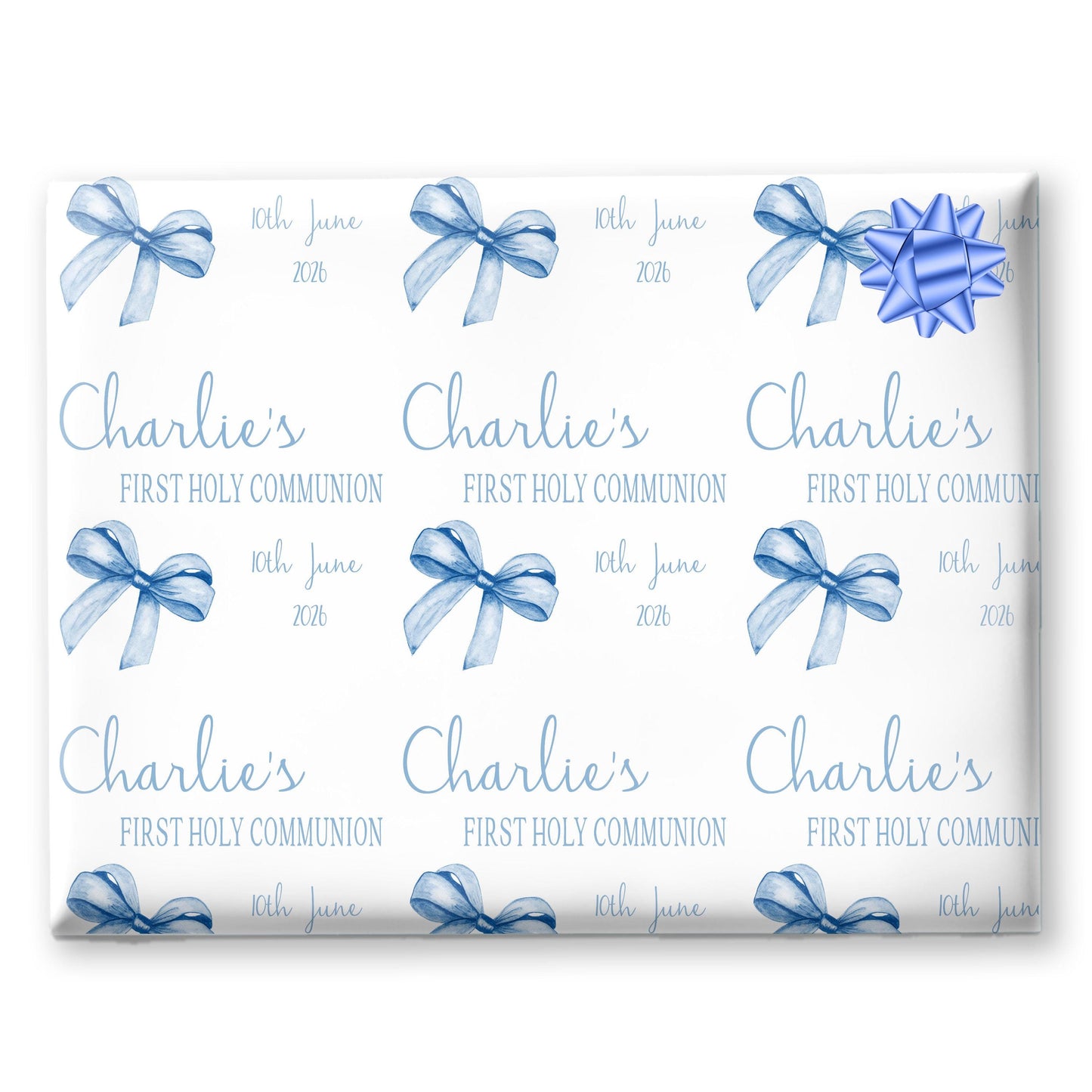 First Holy Communion Wrapping Paper, Confirmation gift wrap, Religious gift ideas