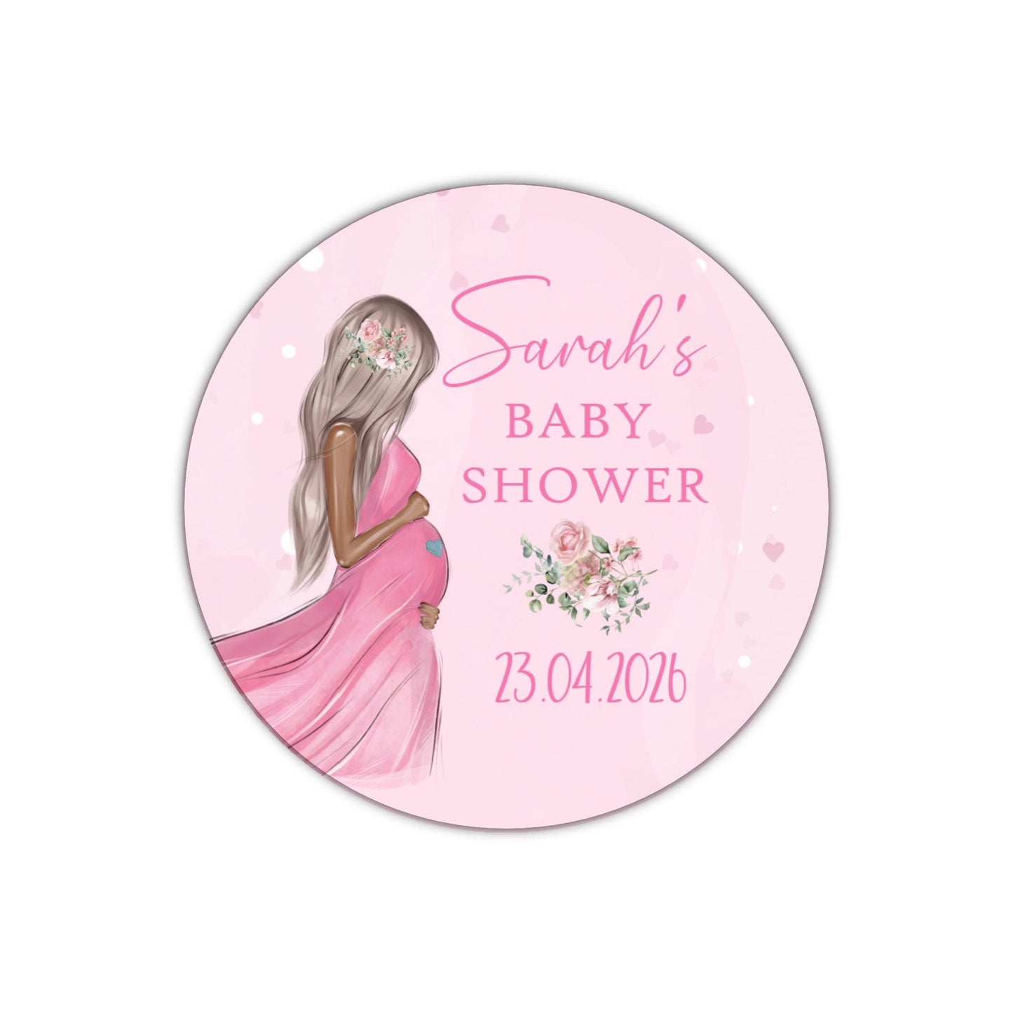 Personalised Baby Shower Stickers for Favours Party Bags Mum to be stickers Baby Girl Stickers