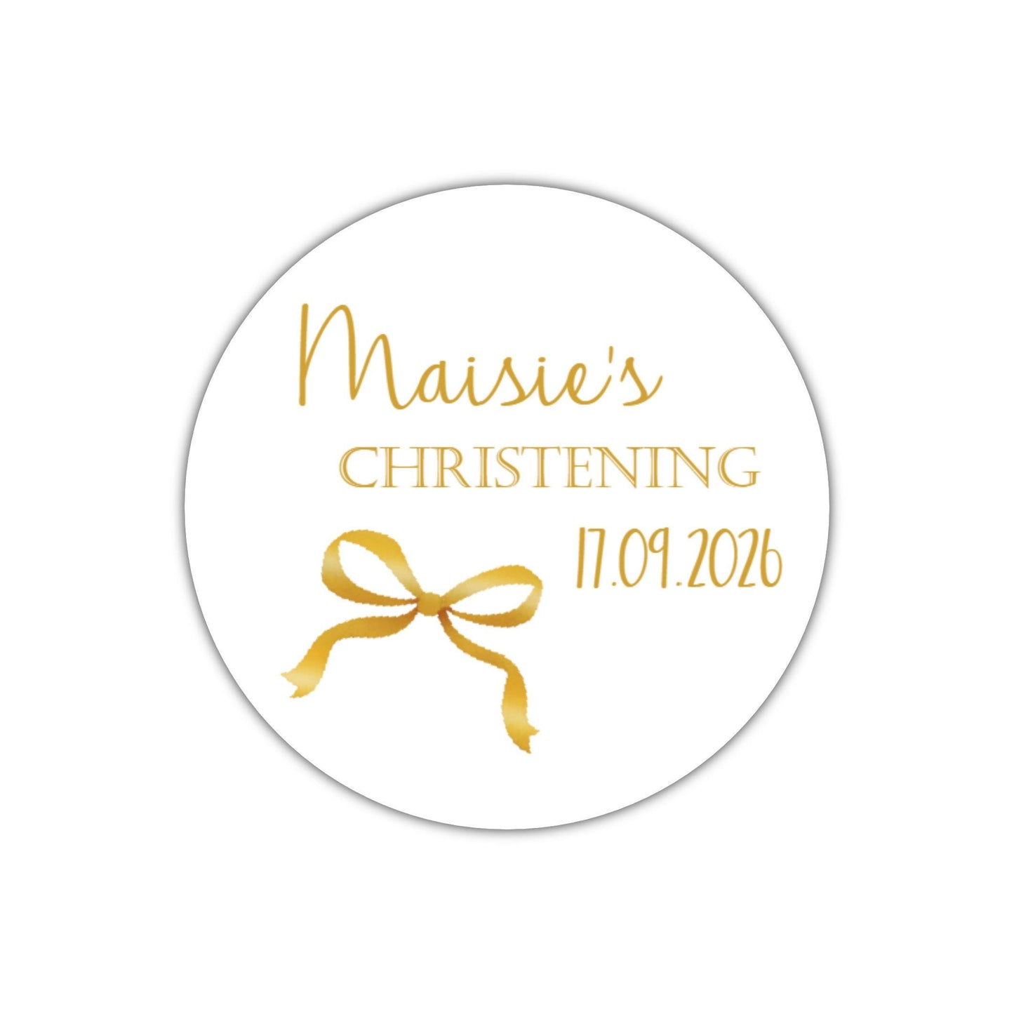 Personalised Christening Stickers, Party Bag Stickers, Sweet Cone Bags Party Favours Baptism