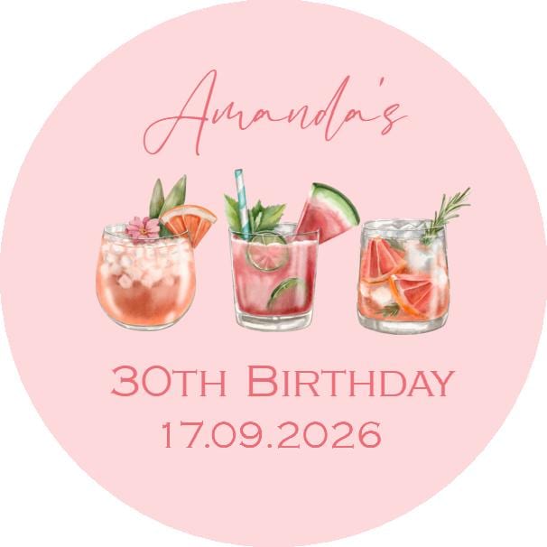Birthday Stickers Party Bags Sweet Cone Thank You Stickers Labels Tags