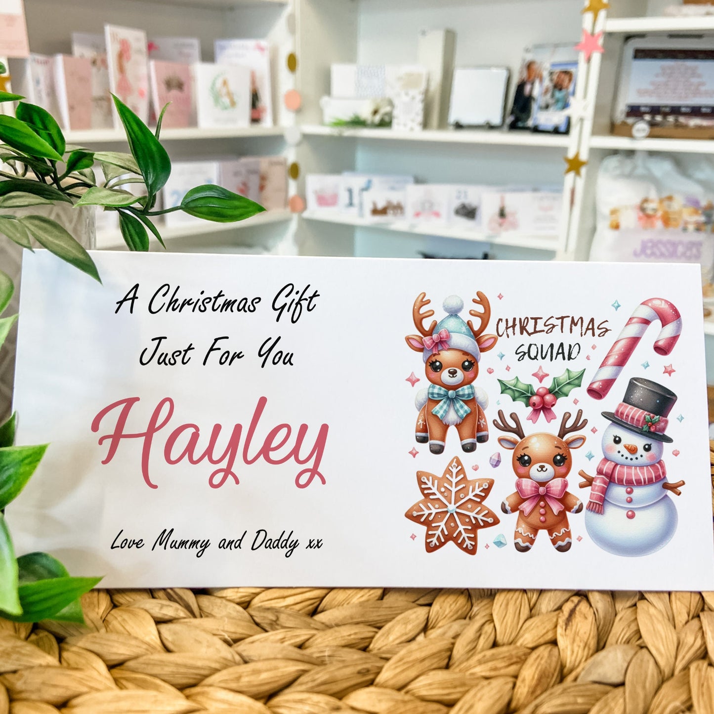 Personalised Christmas Money Gift Wallet Christmas Cash Gift For you