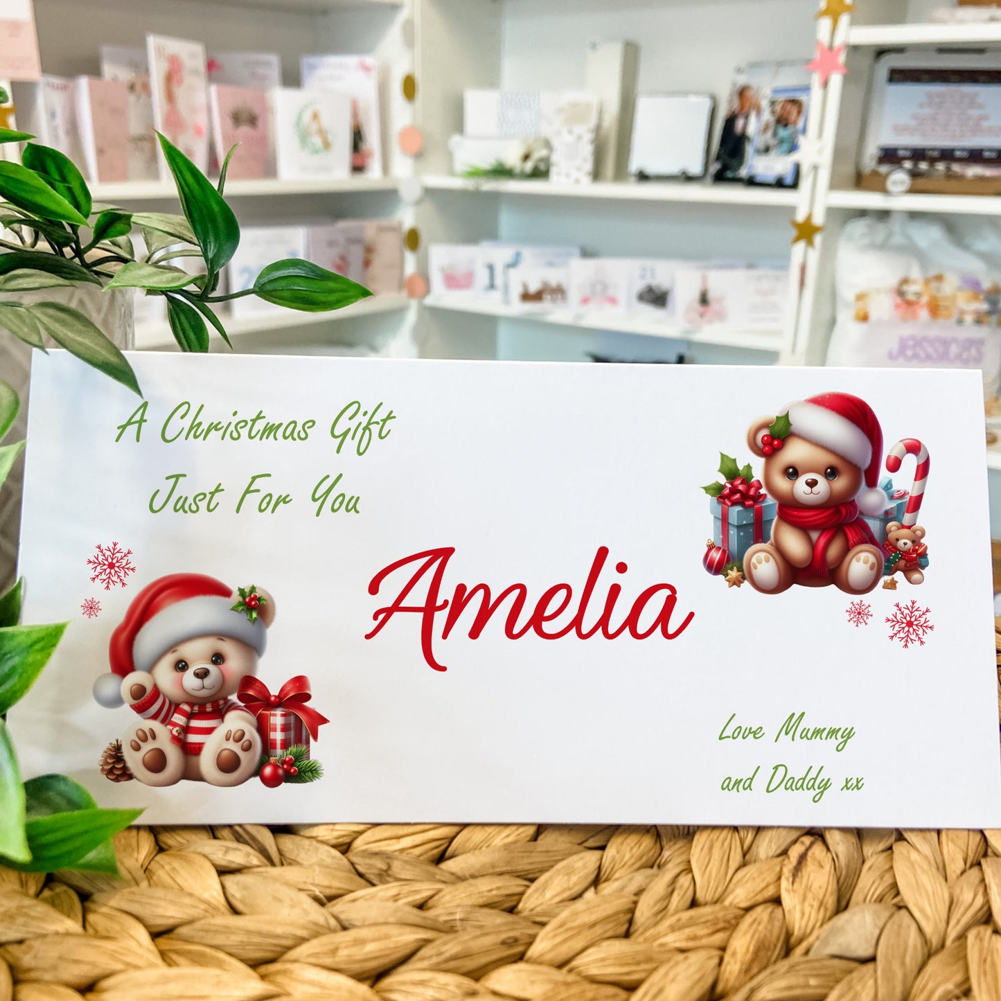 Personalised Christmas Money Gift Wallet Christmas Cash Gift For you