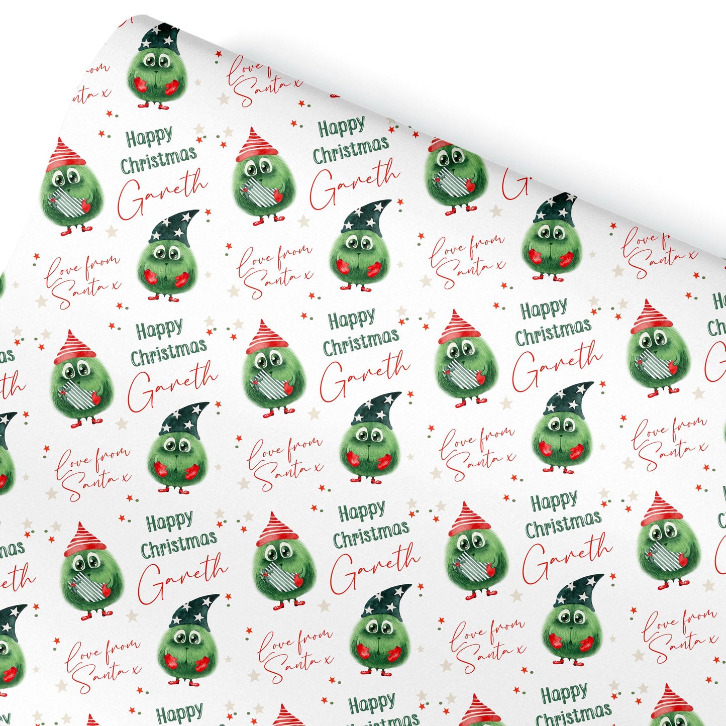 Christmas Gift Wrapping Paper,Personalised Funny Brussells Sprouts Gift Wrap Cute Gift Ideas