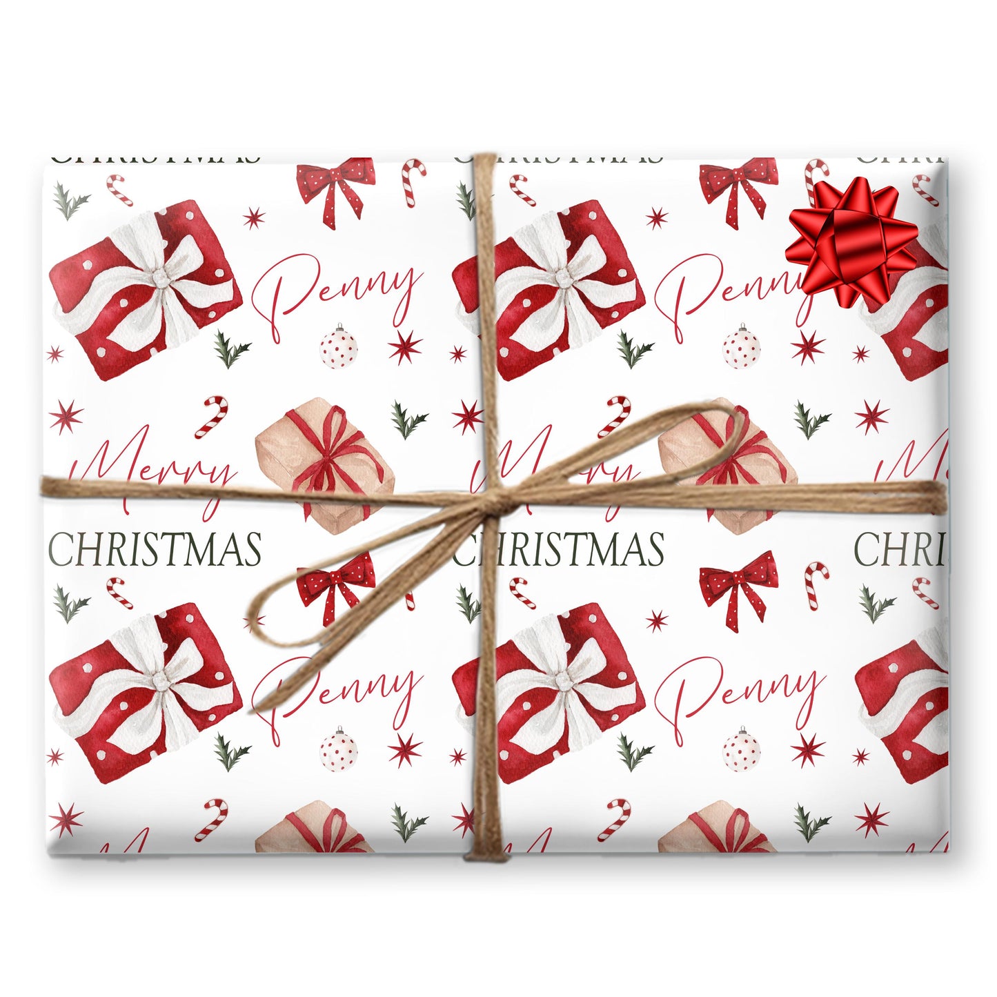 Personalised Wrapping Paper, Christmas Gifts, For Her | Personalised Christmas Gift Wrap| Personalised Gift Wrap | Nan ,Gran, Auntie