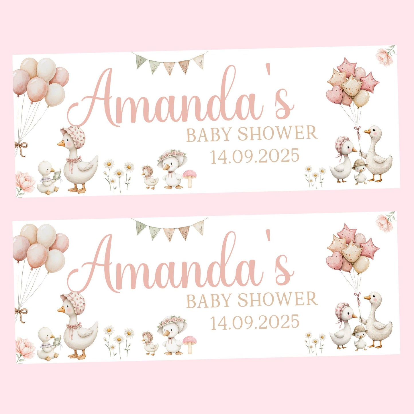 Baby Shower Decor, Personalised Baby Shower banner, Mum to be, Baby Shower Signs, Pastel Baby Shower Decorations