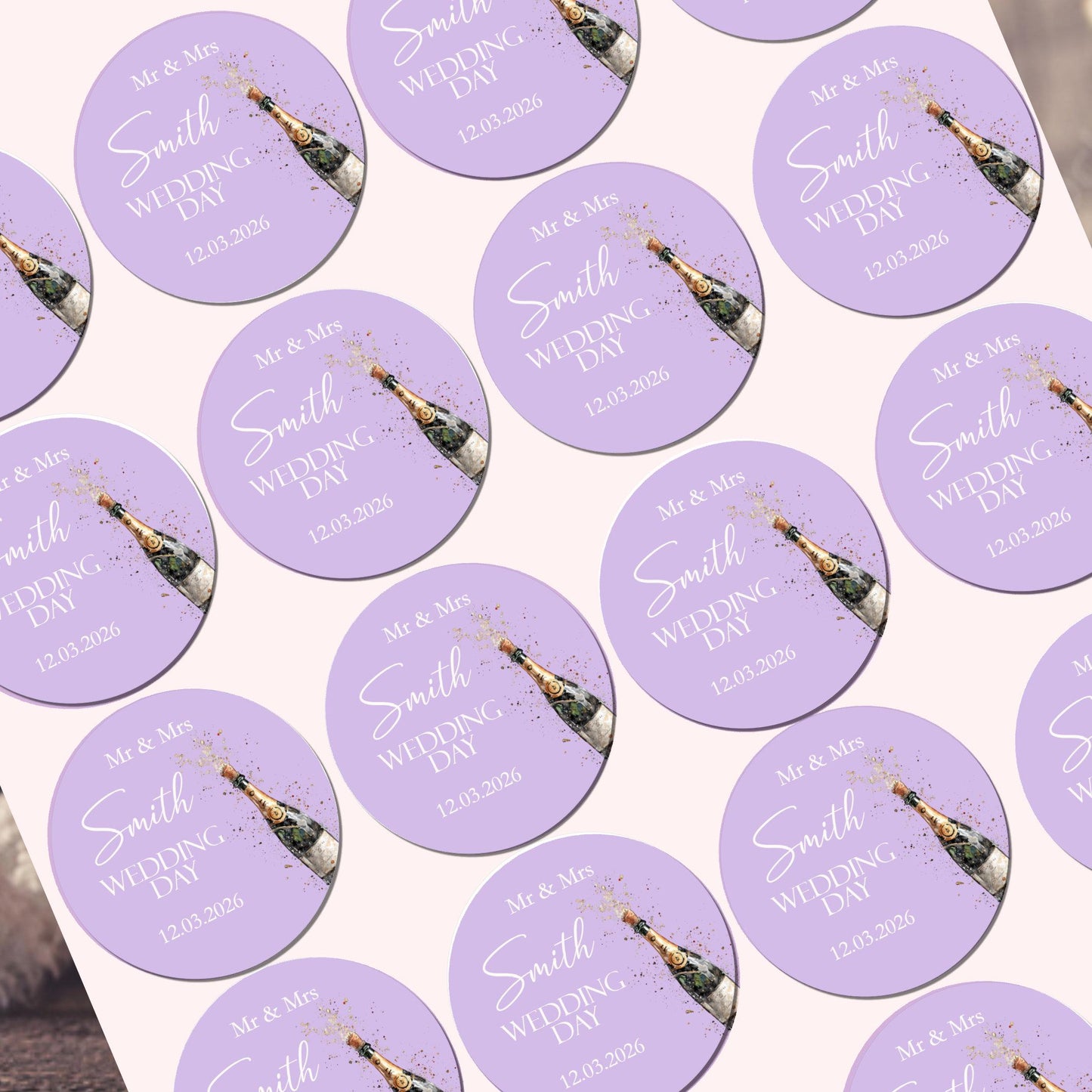 Wedding Stickers, Wedding Favour Sticker, Party Bags, Wedding Stationary, Sweet Cone Labels, Personalised Stickers, Envelope Seals, Wedding
