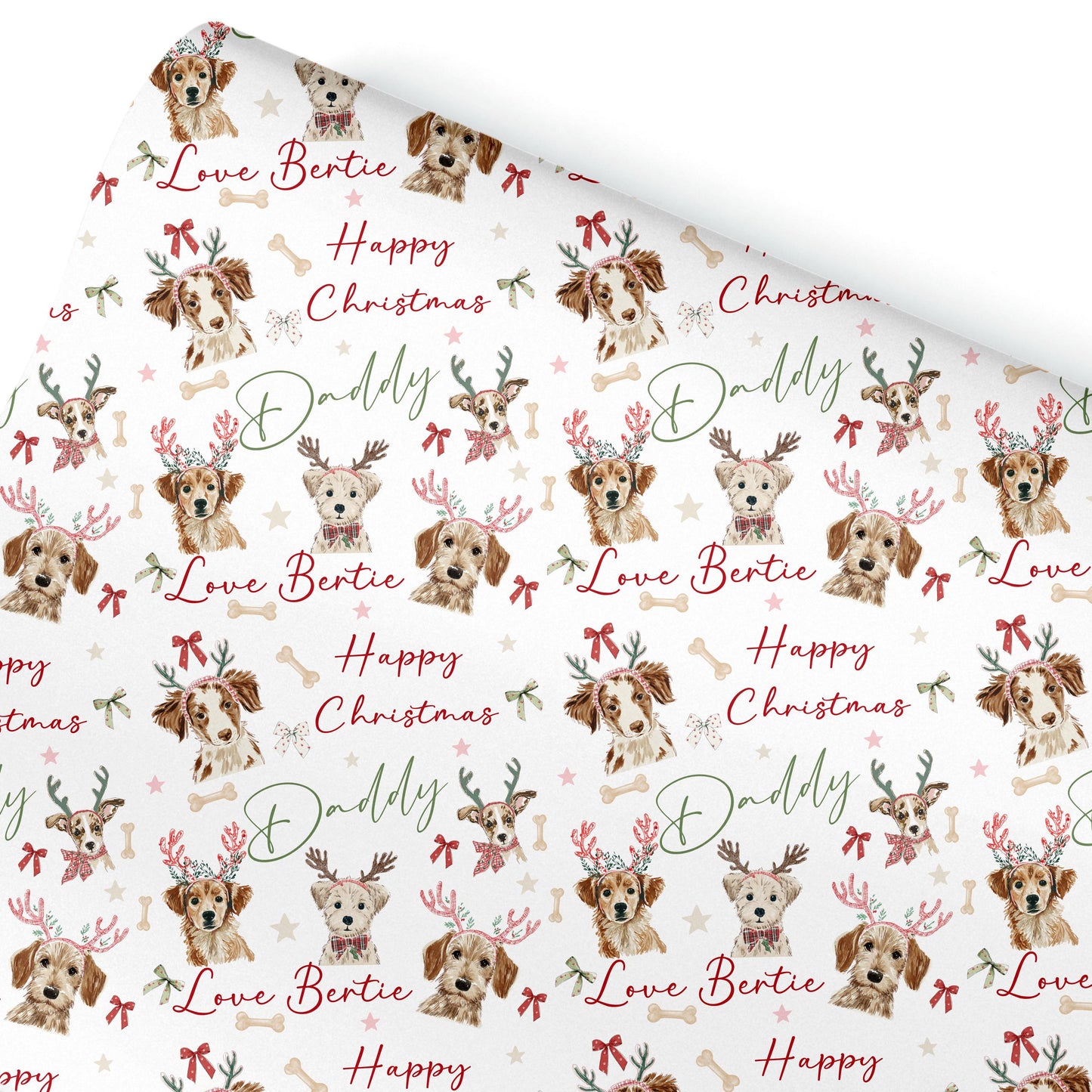 Personalised Dog Gift Wrap | Personalised Christmas Wrapping Paper | Personalised Gift Wrap | Fun Gift Wrap