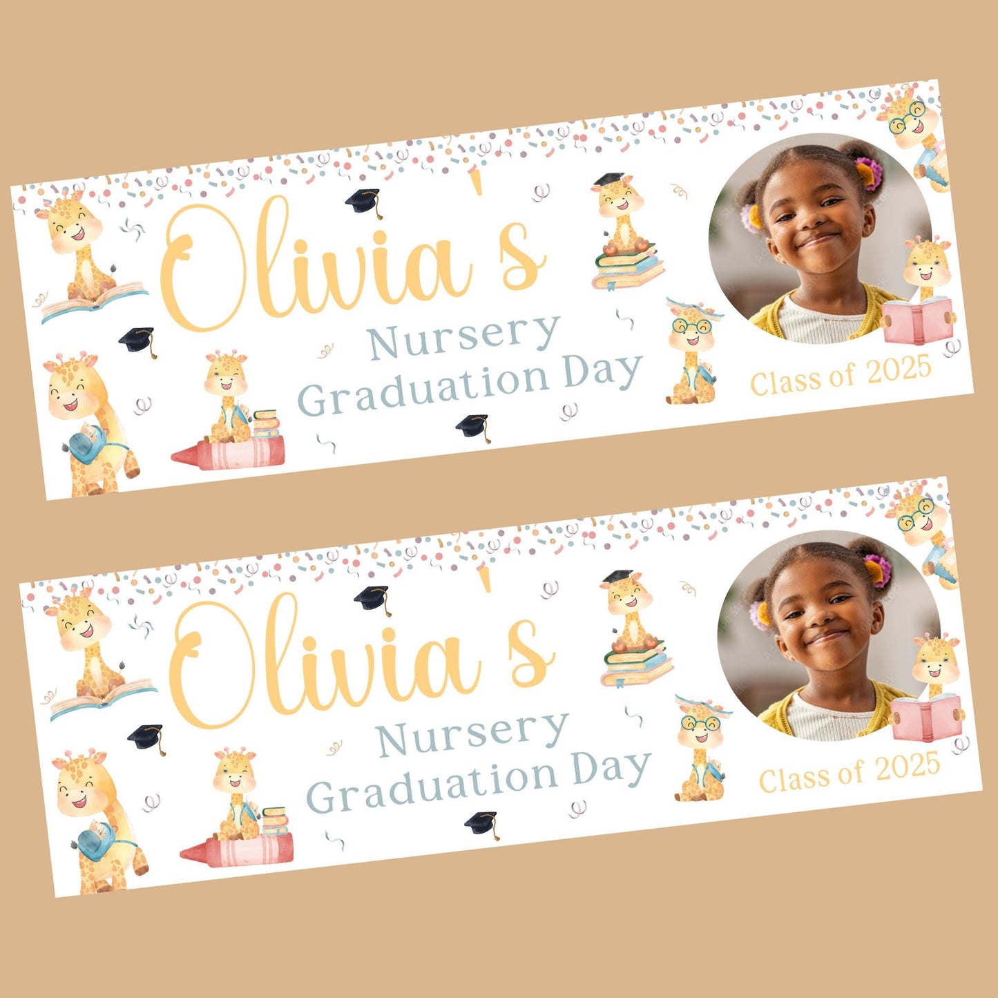 Nursery Graduation Banner , Personalised Nursery Party Banner, Custom Banner, Well done Banner, Pre-School Graduation, Leaving Nursery