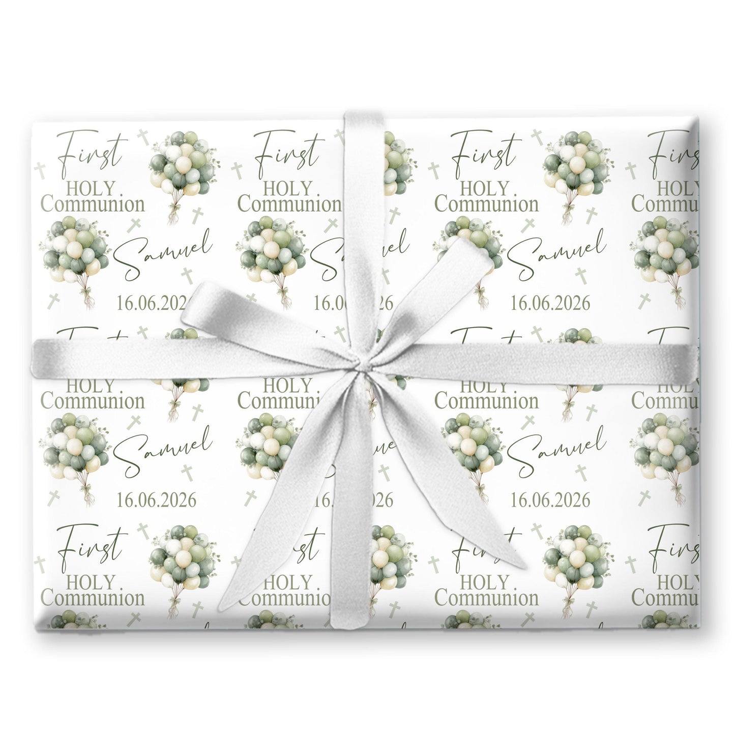 First Holy Communion Wrapping Paper, Confirmation gift wrap, Religious gift ideas