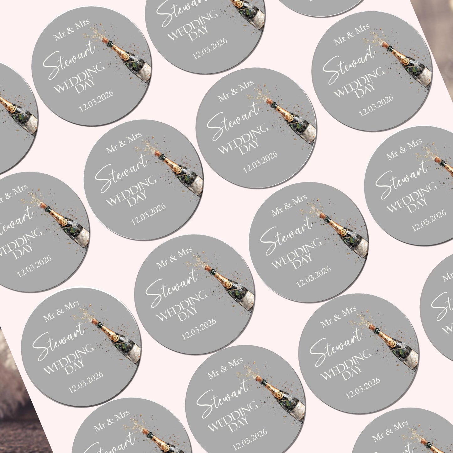 Wedding Stickers, Wedding Favour Sticker, Party Bags, Wedding Stationary, Sweet Cone Labels, Personalised Stickers, Envelope Seals, Wedding