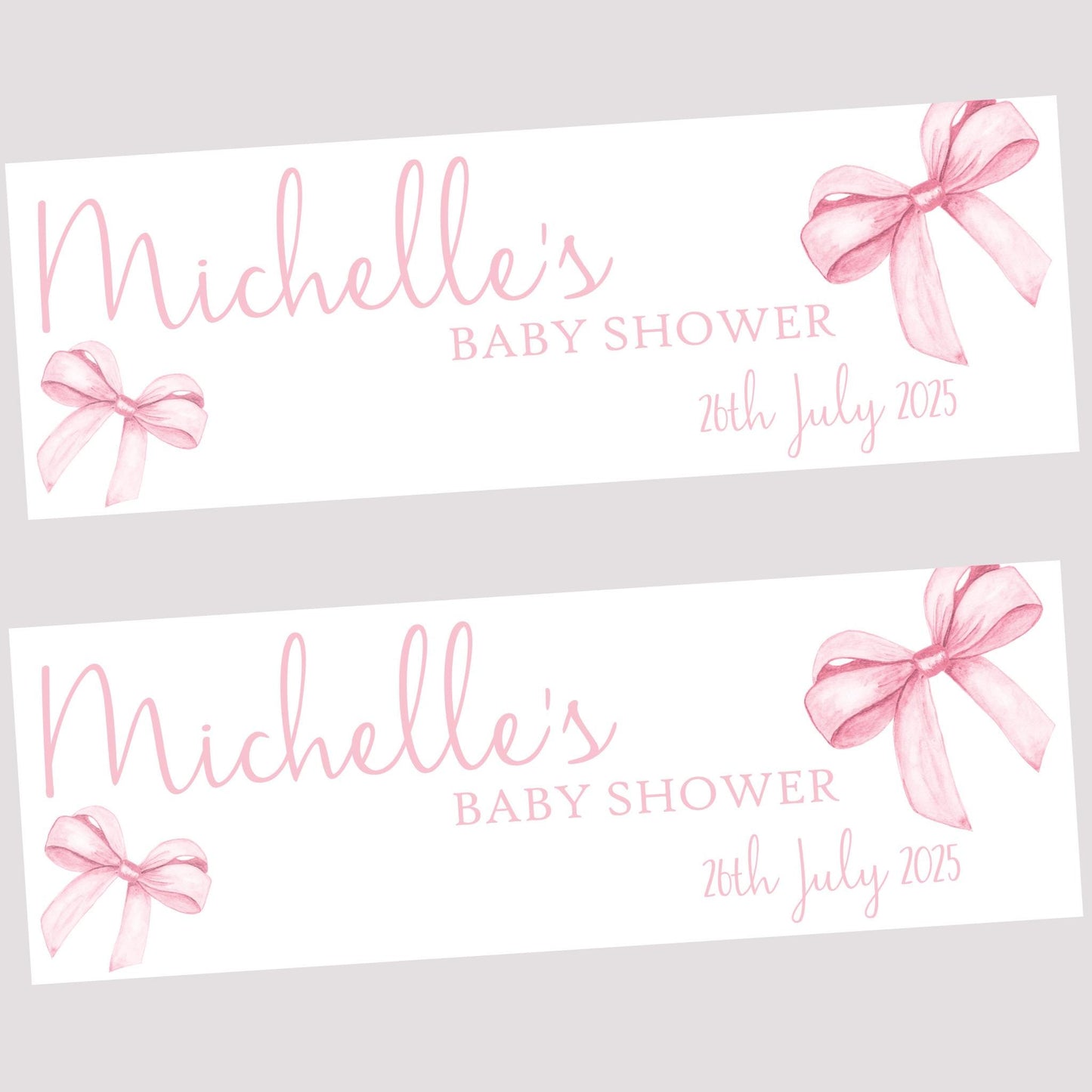 Personalised Baby Shower Hall Decorations , Baby Shower banner, Mum to be, Baby Girl, Pastel Baby Shower Decorations
