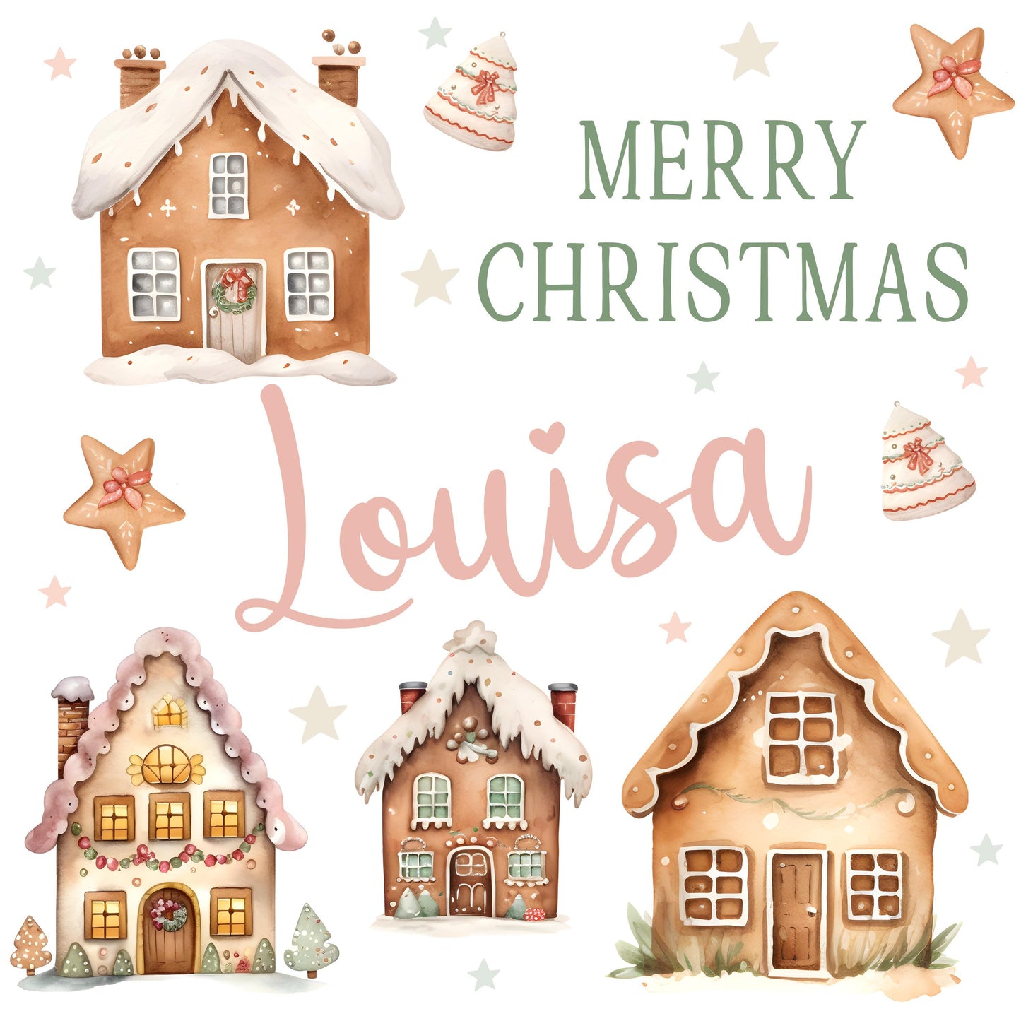 Personalised Gift Wrap | Personalised Christmas Wrapping Paper | Personalised Gift Wrap | Fun Gift Wrap | Gingerbread Gift Wrap