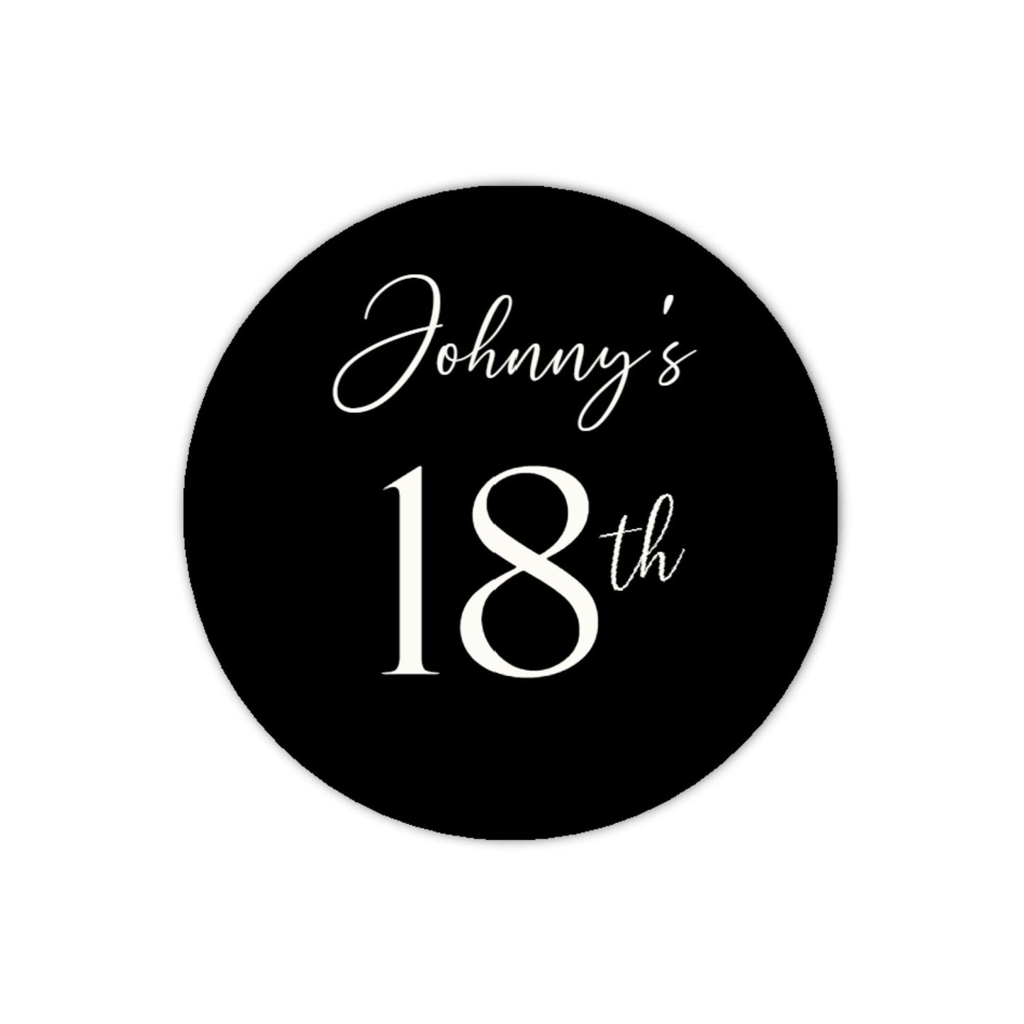 Personalised Birthday Stickers | Party Bag Labels | Custom Name & Age Stickers | Birthday Favour Stickers | Kids Party Decoration