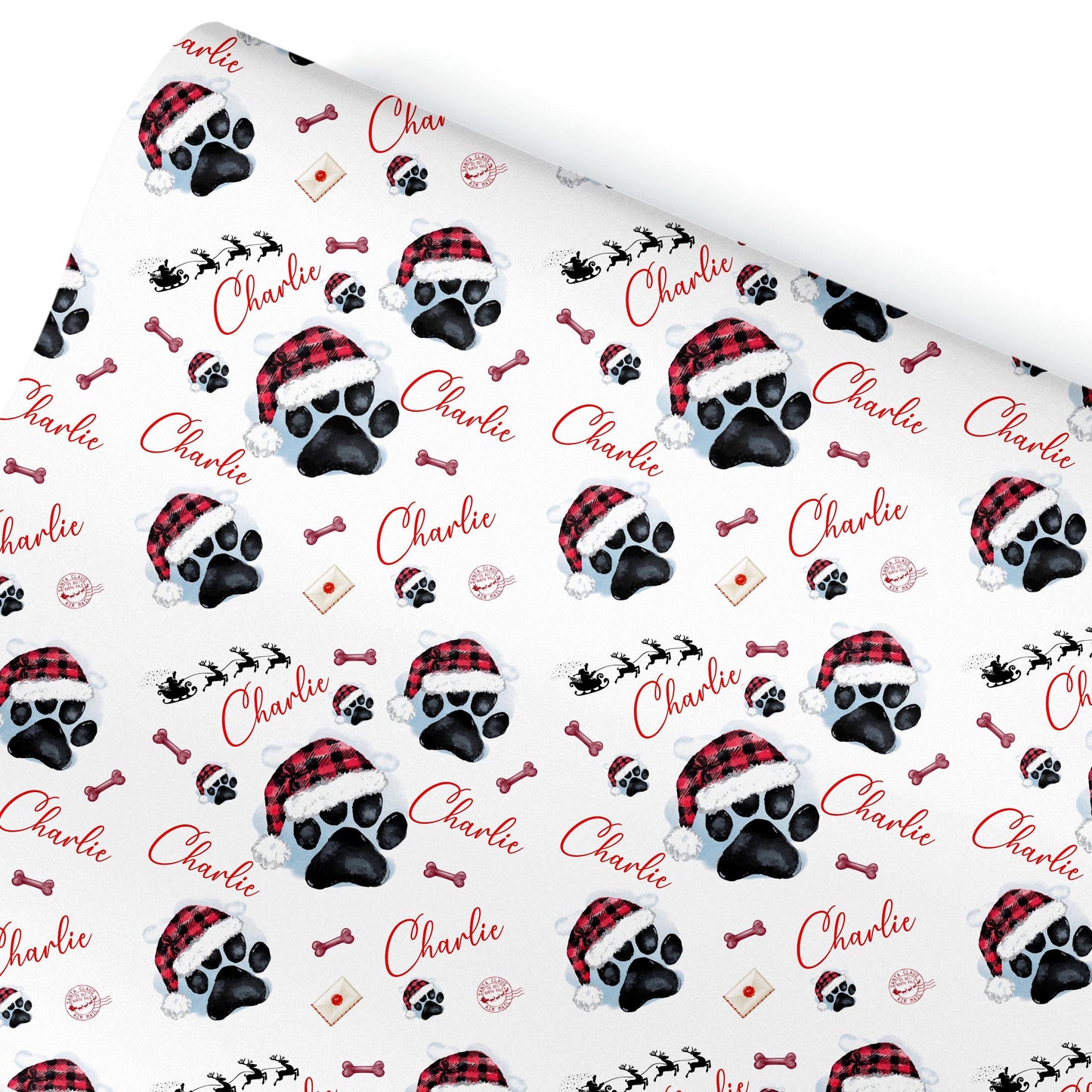 Personalised Dog Gift Wrap | Personalised Christmas Wrapping Paper | Personalised Gift Wrap | Fun Gift Wrap, Novelty gift wrap,Dog Gift Idea