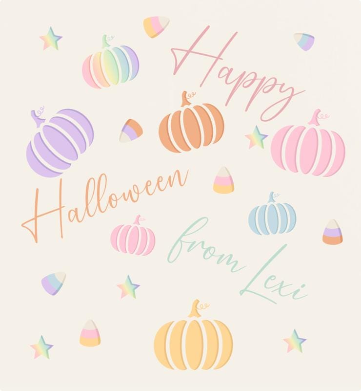 Personalised Halloween Gift Bag Son Daughter Grandson Granddaughter Pastel Halloween