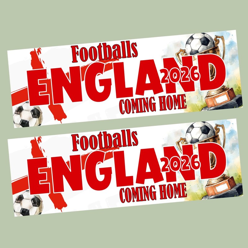 England World Cup Banner, World Cup Party Banner Personalised