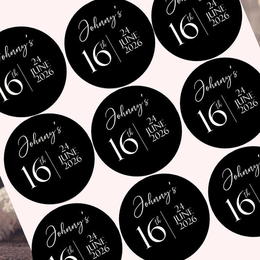 Birthday Stickers Party Bags Birthday Cake Seals Celebration Stickers