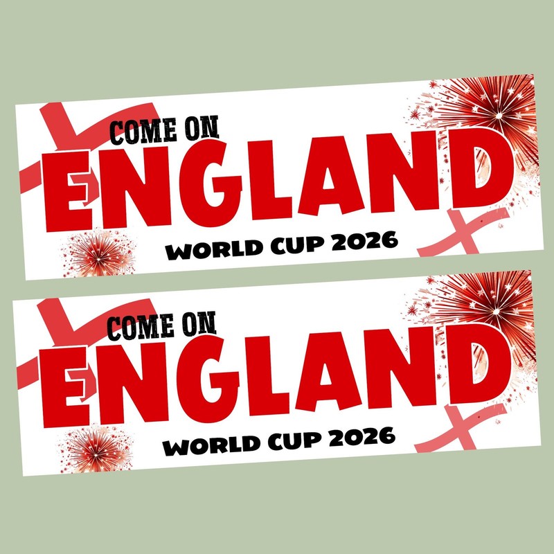England World Cup Banner, World Cup Party Banner Personalised