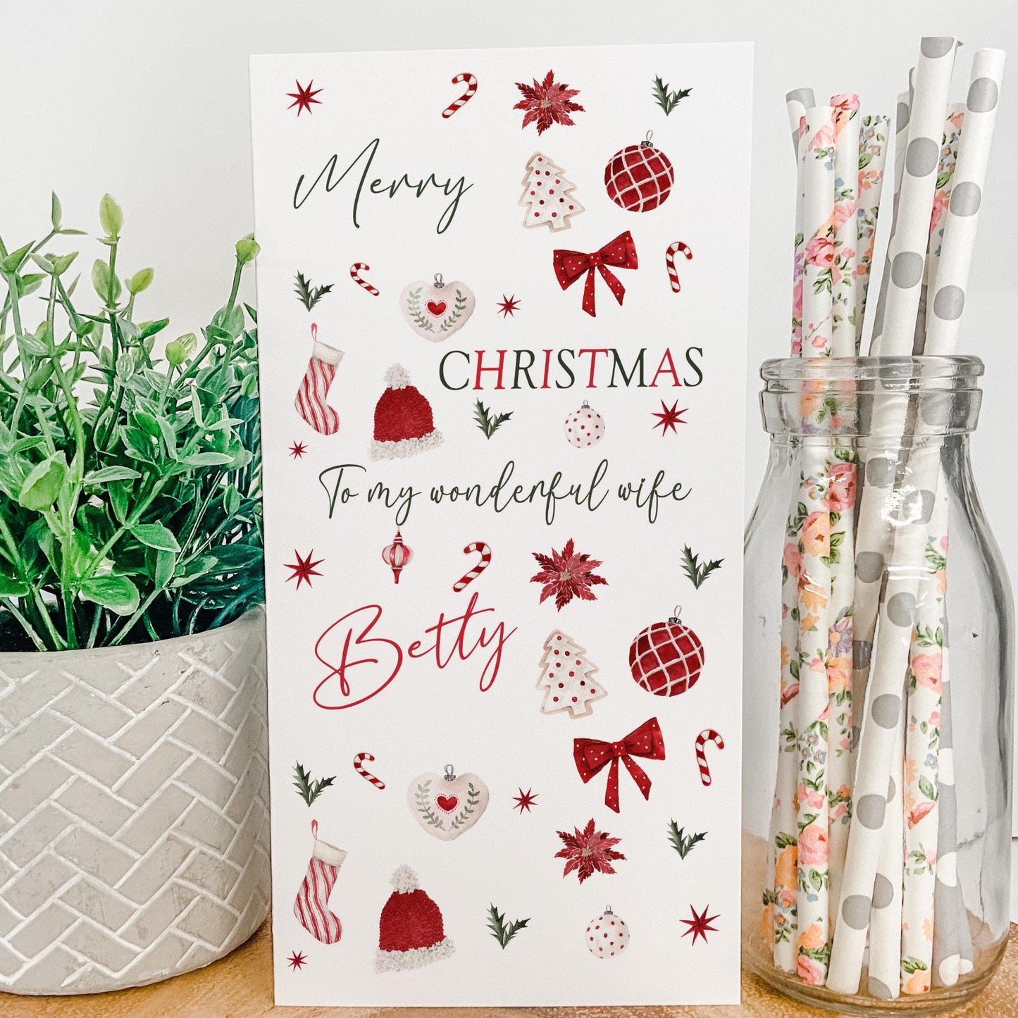 Personalised Christmas Money Holder Gift Wallet Christmas Cash Gift For You