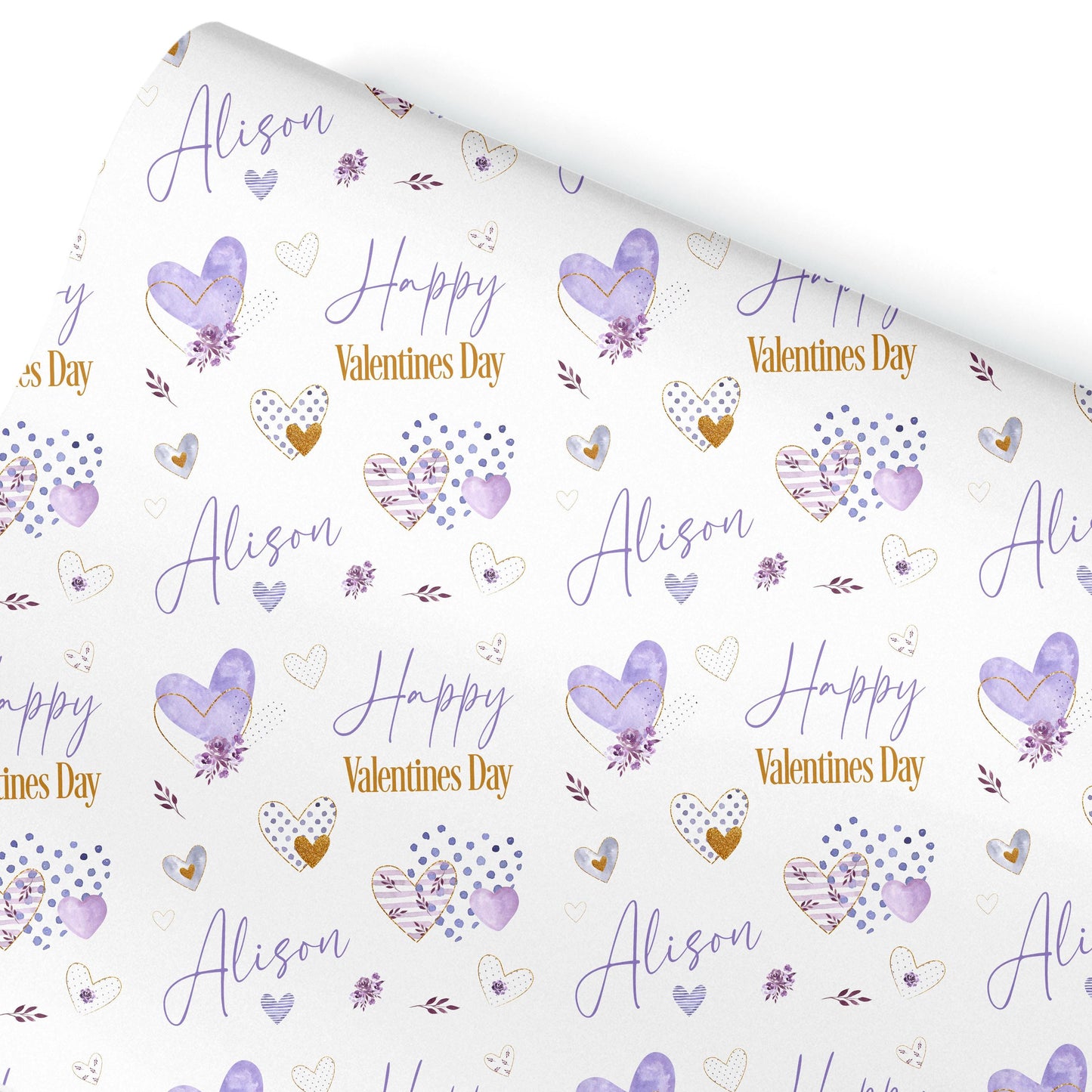 Personalised Valentines Wrapping Paper, Heart design, Valentines Gifts, Gift Wrap, Valentines gift bag, gifts for her, Anniversary gift wrap