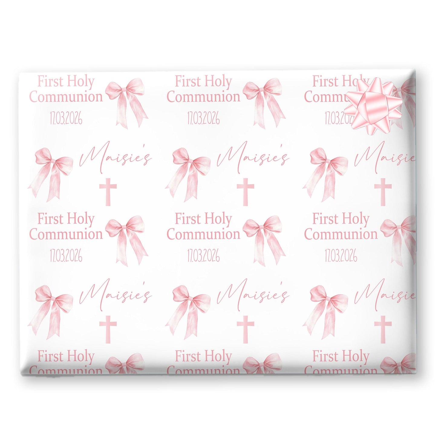 First Holy Communion Wrapping Paper, Confirmation gift wrap, Religious gift ideas