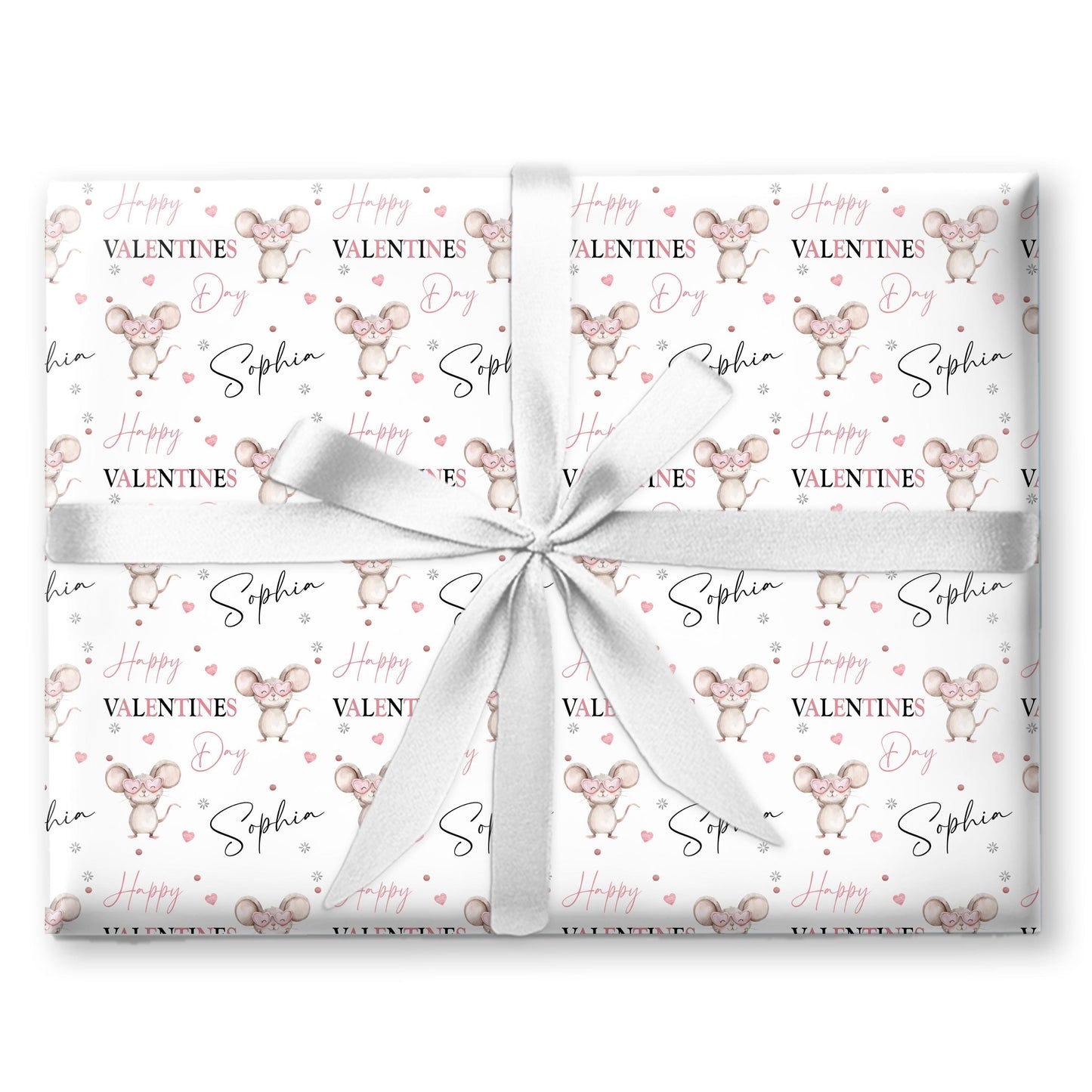 Personalised Valentines Wrapping Paper, Custom Gift Wrap for Kids, Birthday paper, cute animal gift wrap Gift Wrap Woodland animal gift wrap