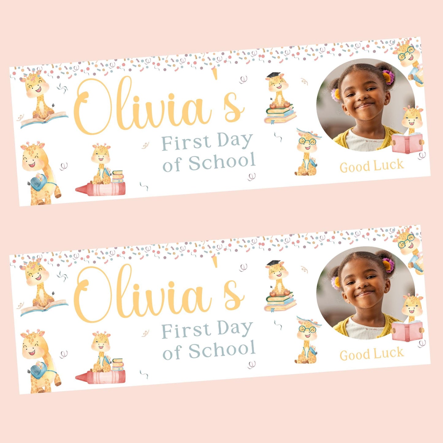 First Day of School Banner, Personalised Primary One Banner, Personalised back to school banner, School decorations, Back to school ideas