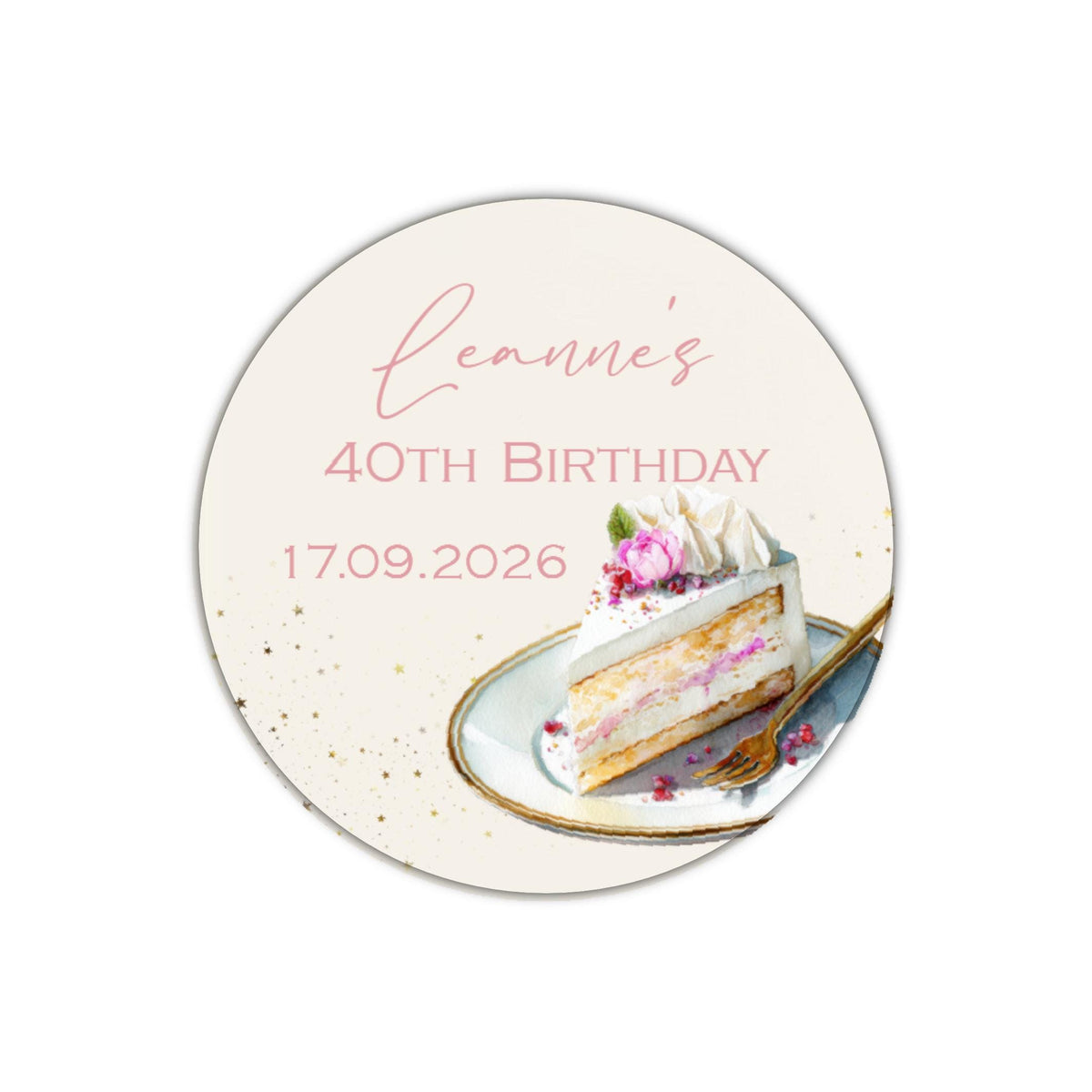 Personalised Birthday Stickers for Favours Party Bags Birthday Cake Seals Birthday Labels Celebration stickers