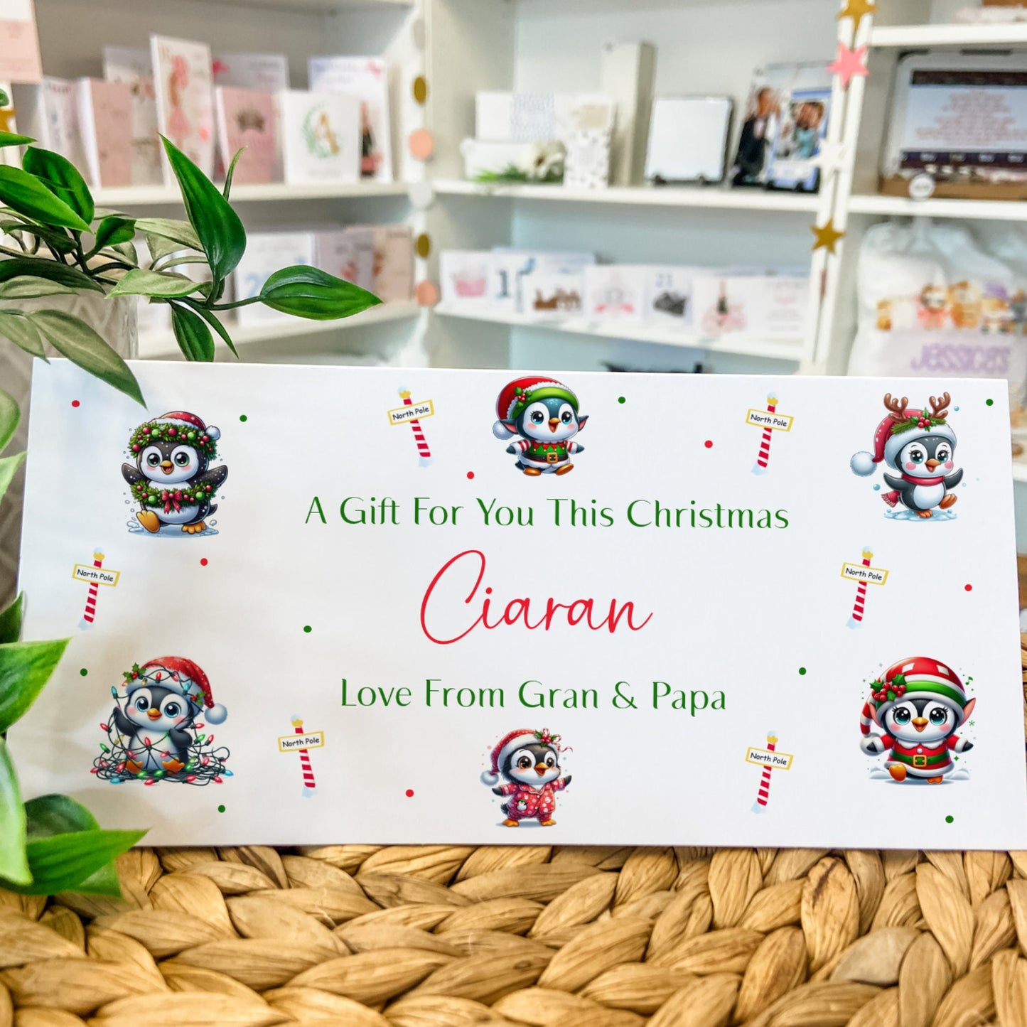 Personalised Christmas Money Gift Wallet Christmas Cash Gift For you