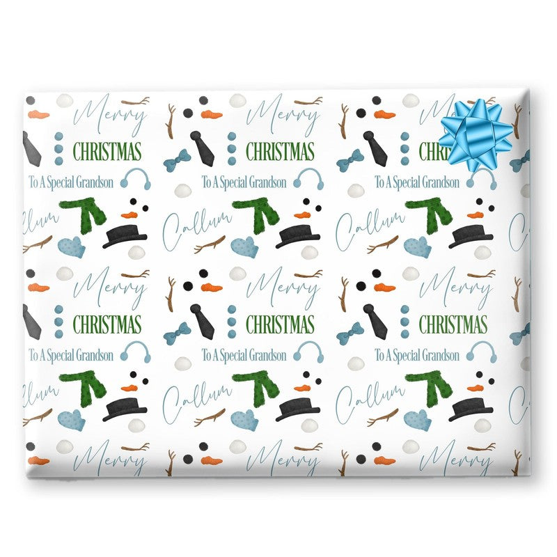 Christmas wrapping paper for children, do you wanna build a snowman