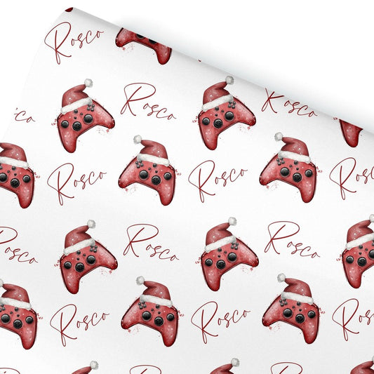 Gaming gift wrap for teenagers, Christmas wrapping paper for children
