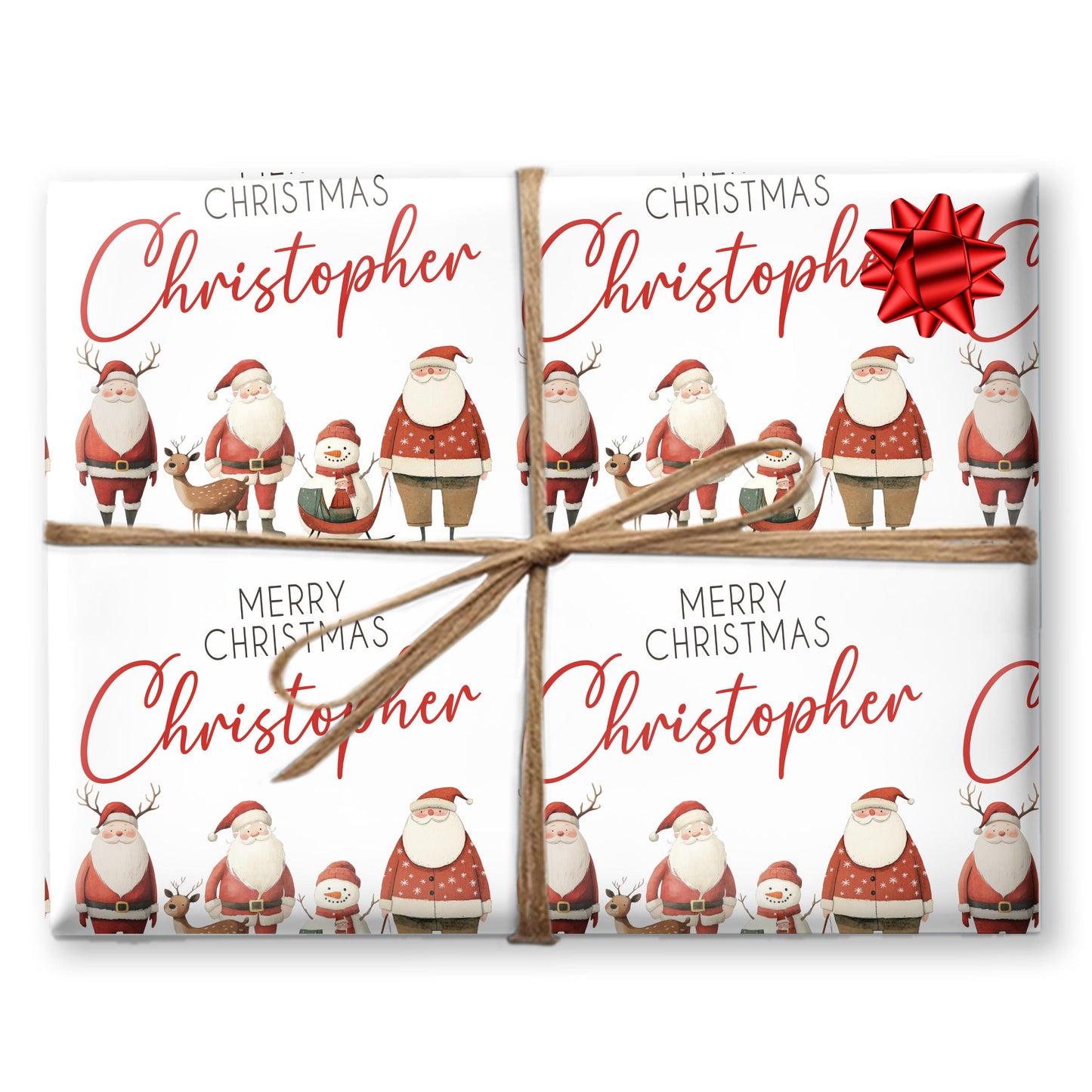 Personalised Gift Wrap | Personalised Christmas Wrapping Paper | Personalised Gift Wrap | Fun Gift Wrap |  Santa Gift Wrap