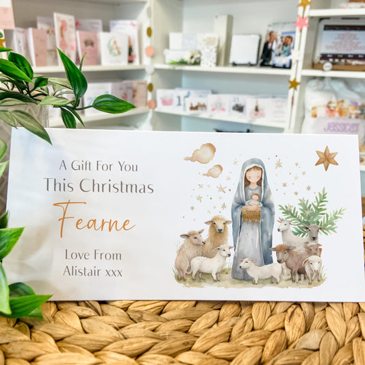 Personalised Christmas Money Gift Wallet Religious Gift Card Christmas Cash Gift For you