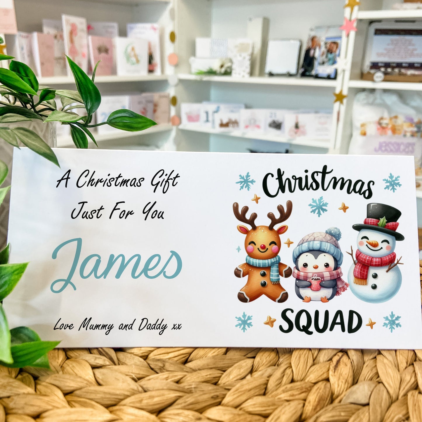Personalised Christmas Money Gift Wallet Christmas Cash Gift For you