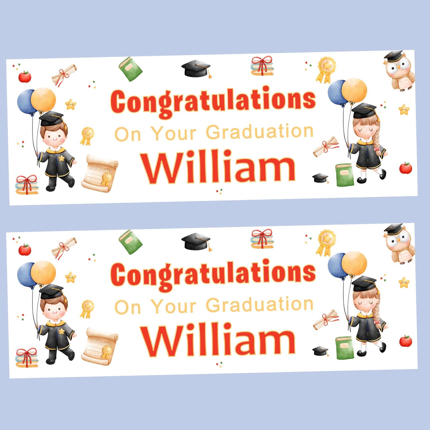 Nursery Graduation Banner , Personalised Nursery Party Banner, Custom Banner,  Well done Banner, Pre-School Graduation, Leaving Nursery