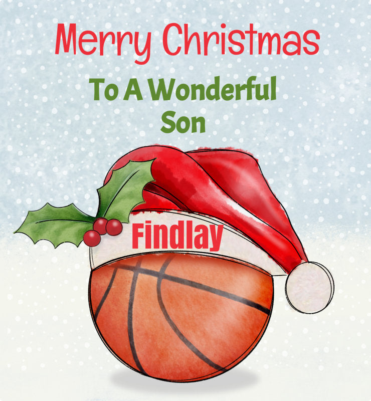 Personalised Christmas Gift Bag ,Personalised Football, Basket ball, net ball gift bag Christmas Children's Gift Bag, Festive Gift Wrapping