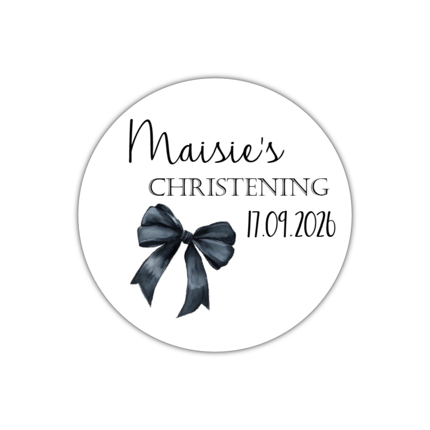 Personalised Christening Stickers, Party Bag Stickers, Sweet Cone Bags Party Favours Baptism