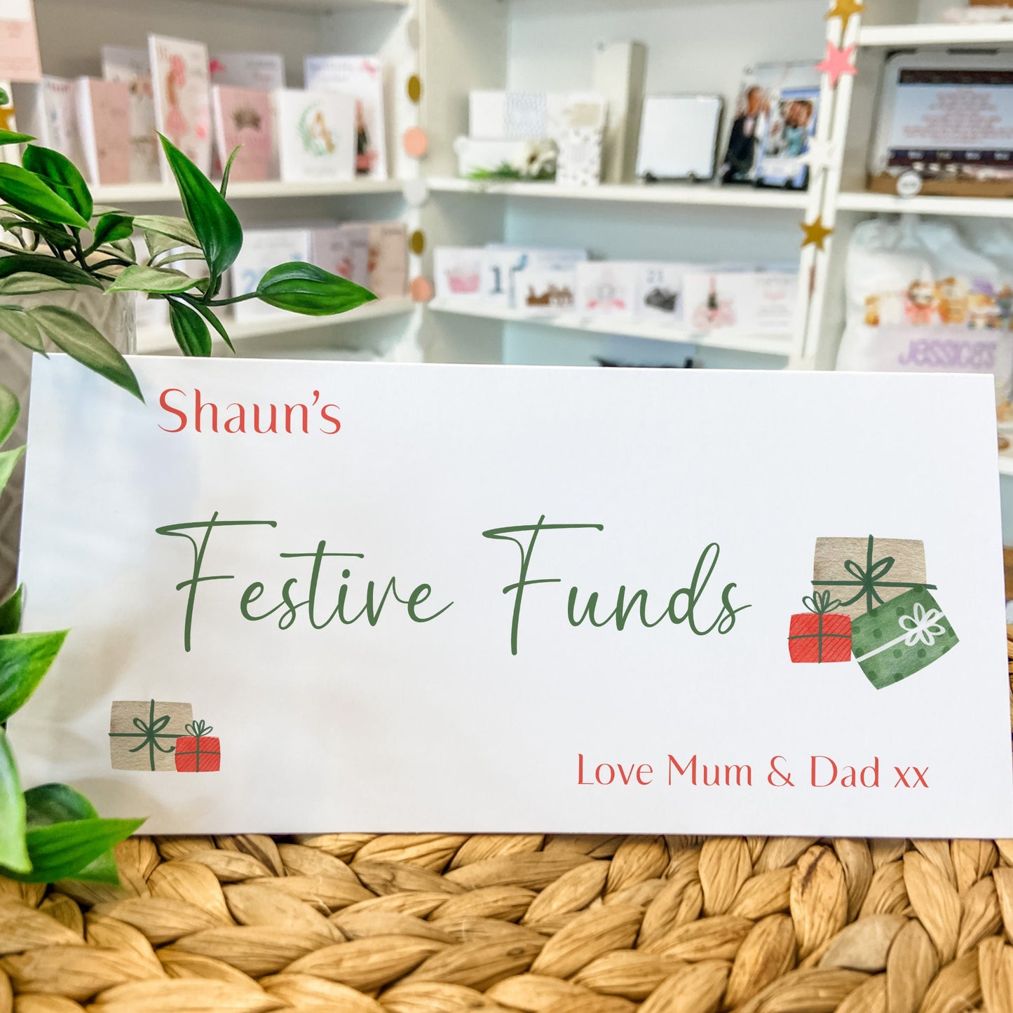 Personalised Christmas Money Gift Wallet Christmas Cash Gift For you
