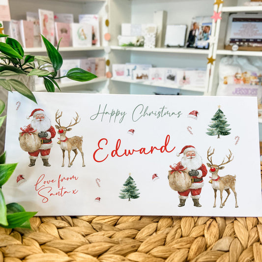 Personalised Christmas Money Holder Gift Wallet Christmas Cash Gift For You