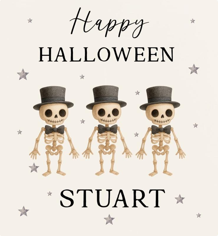 Personalised Halloween Gift Bag Son Daughter Grandson Granddaughter Spider gift bag treat bag sticker