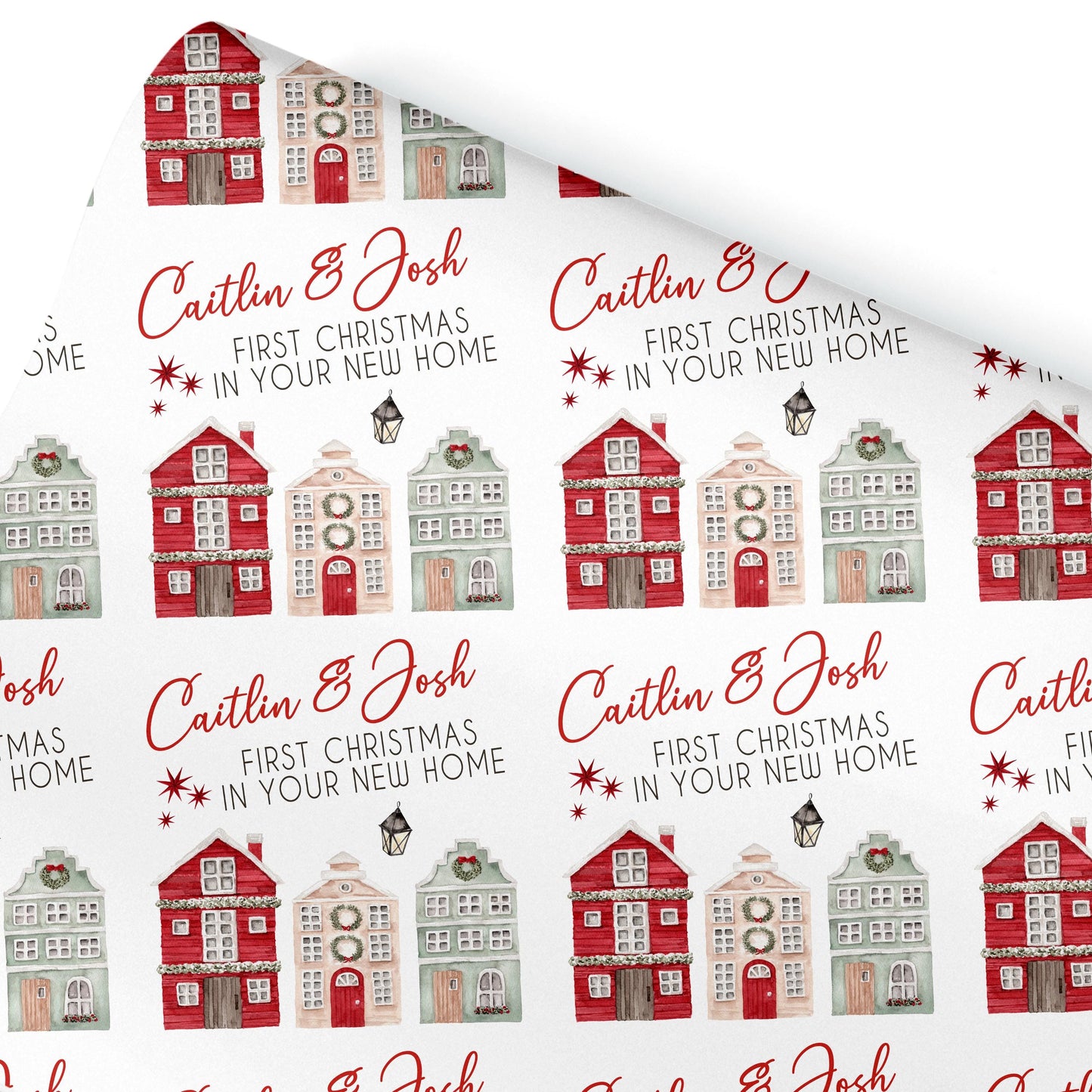 Personalised Gift Wrap | Personalised Christmas Wrapping Paper | Personalised Gift Wrap | Fun Gift Wrap |  New House Gift Wrap