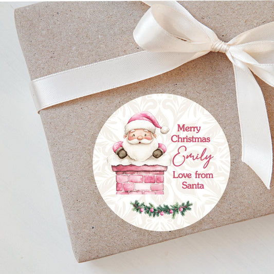 Personalised Christmas Stickers Labels For Wrapping Gifts, Name Tag