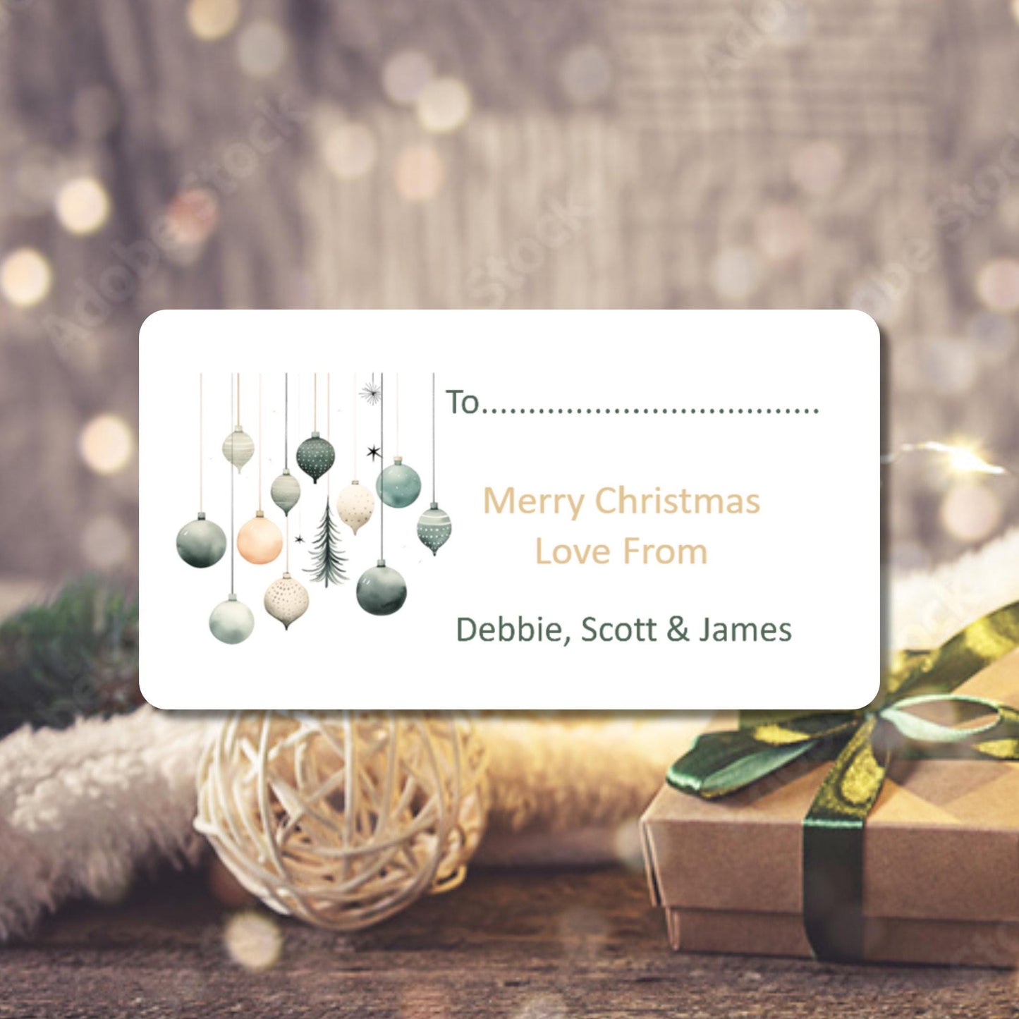 Custom Christmas Address Labels – Personalised Stickers for Cards, Envelopes