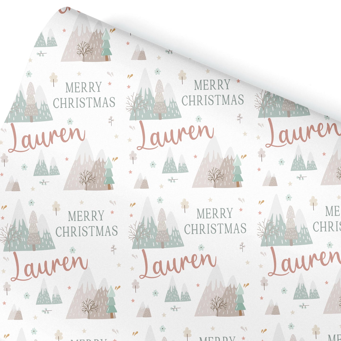 Personalised Nordic Christmas Gift Wrap | Personalised Christmas Wrapping Paper | Personalised Gift Wrap | Fun Gift Wrap |
