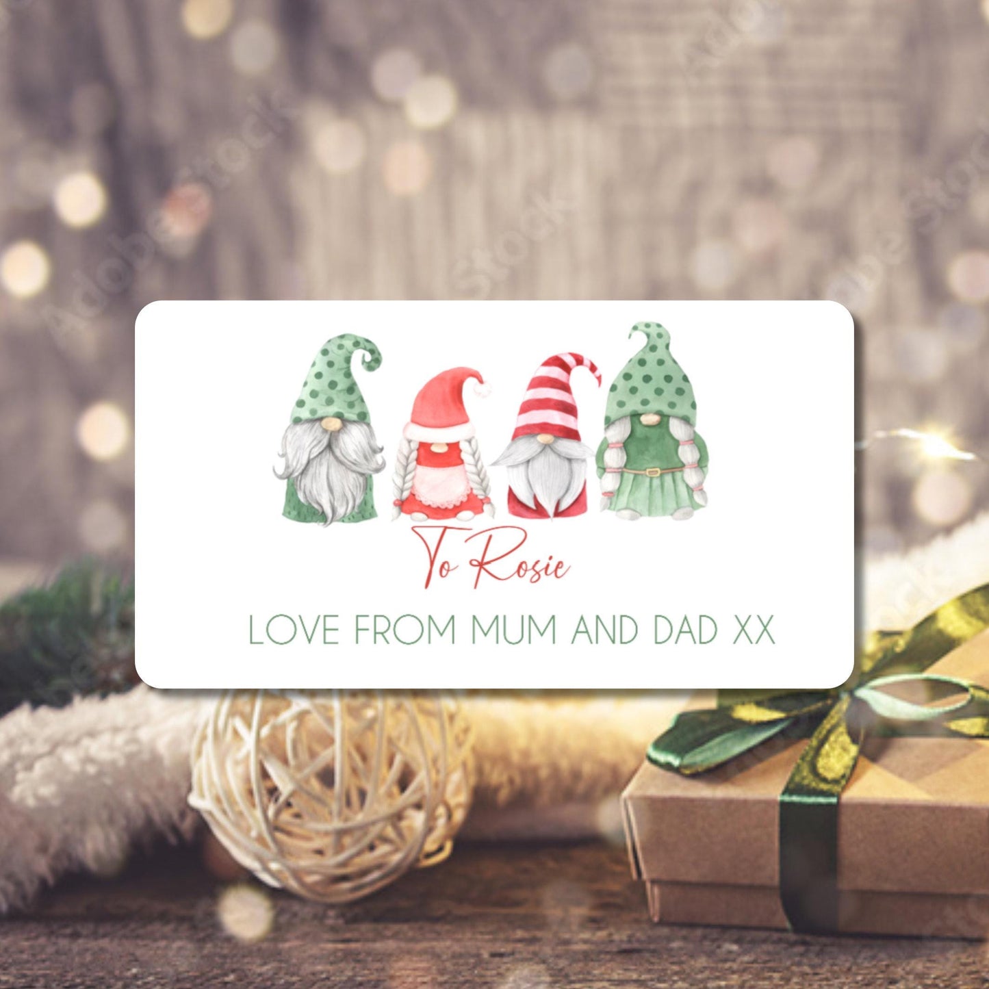 Custom Christmas Address Labels – Personalised Stickers for Cards, Envelopes